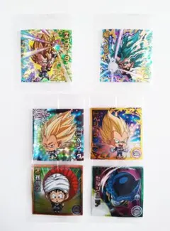 【未開封】ドラゴンボール　超戦士シール　勝利への執念「レインボーゴッドレア」他