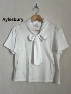Aylesbury アリスバーリーホワイト ボウタイ　半袖カットソー東京スタイルのサムネイル