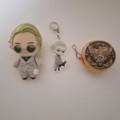 呪術廻戦 七海建人 ぬいぐるみキーホルダーアクリルキーホルダー ミニポーチセット