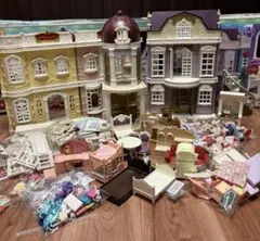 【セット】シルバニア　タウンシリーズ　街のおしゃれなデパート　グランドハウス　他