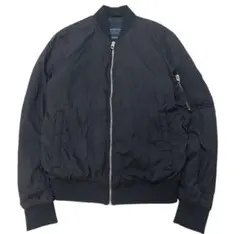 ZARA MAN ブラック MA-1ジャケット フライトジャケット