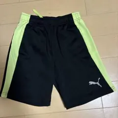 PUMA ハーフパンツ 黒/ライム size140