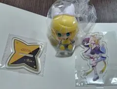 39の日記念くじ 鏡音リン ちょこんとフィギュア クリアスタンド セット