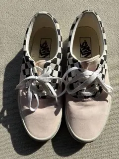 vans薄ピンクお洒落スニーカー男女兼用