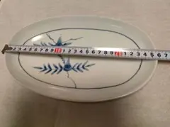 미사용 타원 접시 도기 모듬 접시 일식기