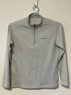 montbell ハーフジップシャツ グレー