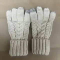 GAP ケーブル編み ニット手袋 ホワイトのサムネイル