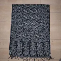 大判ストール　マフラー　ペイズリー柄