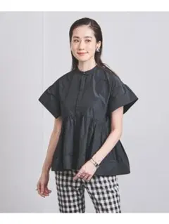 UNITED ARROWS タフタ ステッチ ペプラム ブラウスのサムネイル