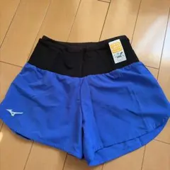 MIZUNO ランニングパンツ 360度ポケット付 ブルー S