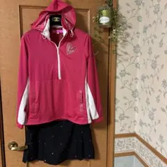 ビバハート❤️ピンク フード付きレインウェア サイズ40