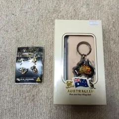 オーストラリア　お土産　ピンバッジ　キーホルダー