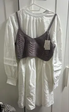 NICE CLAUP ニットベスト&ブラウス