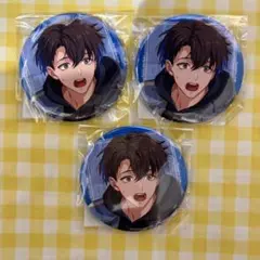 ハイキュー　コスモワールドコラボ　缶バッジ　黒尾鉄朗 ハイキュー 黒尾鉄朗 コスモワールド ホログラム缶バッジ 3個セット