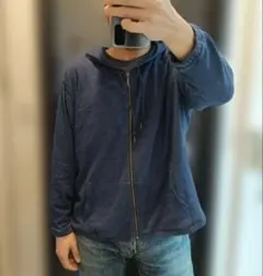 OLDNAVY ジップアップパーカー ネイビー　XXL y2k 90s00s