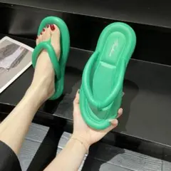 ぺ*ん様 ビーチサンダル シャワーサンダル サンダル 23 グリーン 男女兼用