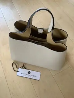 MARCO BIANCHINI アイボリーハンドバッグ