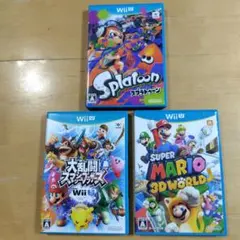 Wii U ソフト 3本セット マリオカート8、マリオ3D WORLD、他 - メルカリ