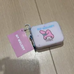 マイメロディ　カラビナ付きシリコンポーチ　キーホルダー