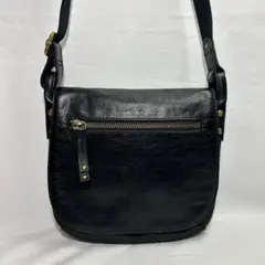 FOSSIL フォッシル 本革 レザー ショルダーバッグ ブラック レディースのサムネイル