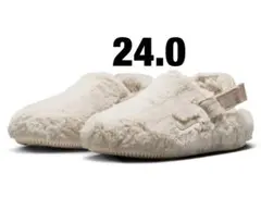 新品 未使用】NIKE カーム ミュール ホワイト モコモコ サンダル 26c 