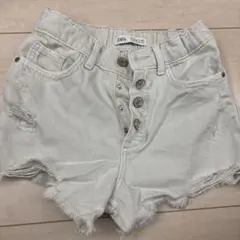 ZARA 薄いグリーン ショートパンツ 11-12歳