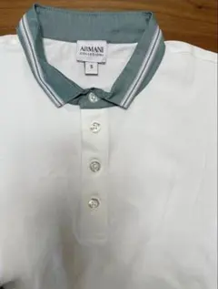 未使用 ARMANI COLLEZIONI ポロシャツ ホワイト Sサイズのサムネイル