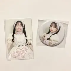 【2点セット特価】松本かれん生誕ラッフル 缶バッジ ミニフォトカード