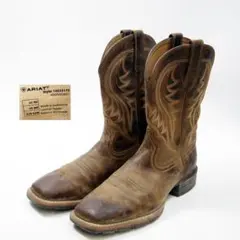 27cm ARIAT ウエスタンブーツ ブラウン P4625
