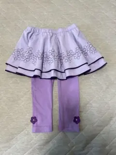ANNA SUI mini紫色フリルスカートレギンス　90