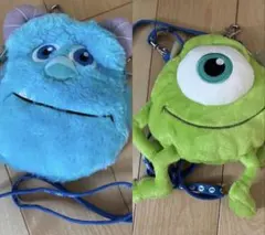 ディズニー　ぬいぐるみパスケース　コインケース　サリー　マイク