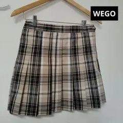 WEGO チェック柄 プリーツミニスカート Lサイズ