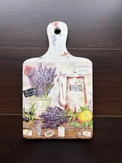 デコパージュ。インテリアボード。壁飾り。薔薇/紫陽花のリバーシブル