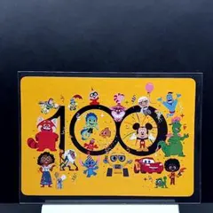 キャラ集合（オレンジ）／Disney100ワンダーカード