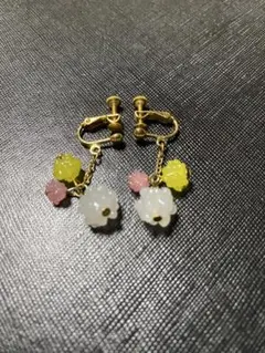 クリップ式イヤリング　レディース　金平糖