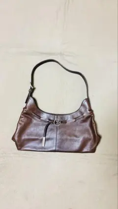 agnes b. ハンドバッグ ブラウン レザー