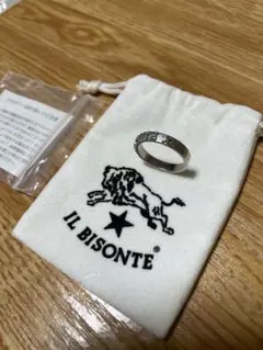 11号　IL BISONTE 真鍮リング イルビゾンテ　シルバーカラーリングのサムネイル