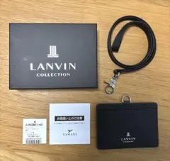早い者勝ち【新品】LANVIN IDカードホルダーネームホルダーグリーン