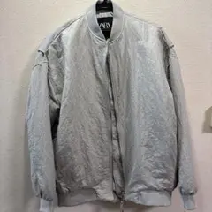 ZARAグレー MA-1 フライトジャケット