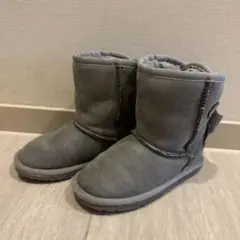 ムートンブーツ リボン付き 18cm