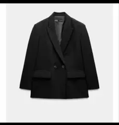 ZARA ダブルブレストオーバーサイズブレザー s
