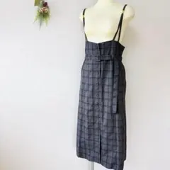 【ティティレートヴァレット】チェック柄キャミソールワンピース　M　大人可愛いのサムネイル