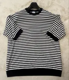 ÉDIFICE ストライプ 半袖Tシャツ