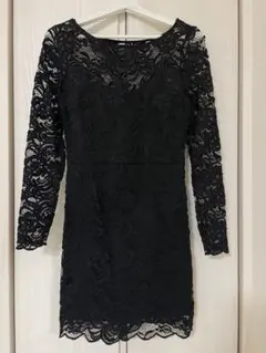 黒レースワンピース　S