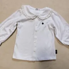 POLO Baby ホワイト長袖シャツ 90