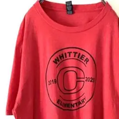 C WHITTIER エレメンタリー Tシャツ XL レッド 赤 古着