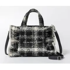 JILLSTUART ツイードフリルバッグ ブラック