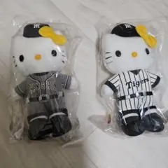 阪神タイガース　ハローキティ ぬいぐるみ　平和堂タグ付