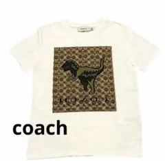 COACH コーチ 恐竜 リキシー 半袖Tシャツ ホワイト　希少 シグネチャーのサムネイル