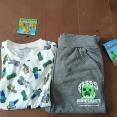 Minecraft 長袖Tシャツとスウェットパンツセット